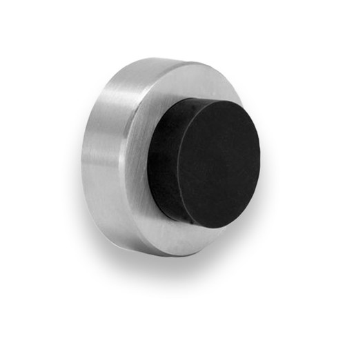 EVI Herrajes | Wall Door Stop | 1.37x0.7 | Stainless Steel Solid Body | Adhesive + Screw-in | Anti Shock Door Handles | Design and Functionality | I-254/35-AM