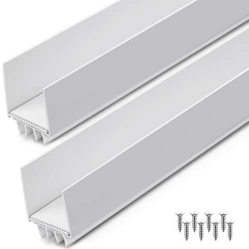 Pickmesh 2 Pcs 36 Inch Door Storm Bottom Sweep for Seal, White