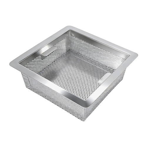 8.5x8.5x3 Inch Stainless Steel Commercial Floor Drain Strainer Bar Buffet