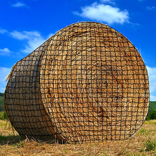 NizHome Large Round Bale Hay Net, Knotless Hay Nets for Horses Slow Feed, Heavy Duty Whole Bale Haynet for Round Bale 4x4 or Square Bale 3x3x4-4x4x4