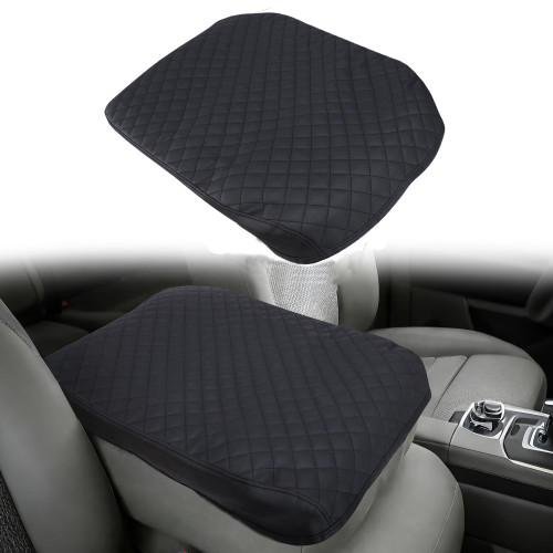 Center Console Armrest Cover Custom Fit 2015-2025 2026 Ford F150 & 2017-2025 2026 F250 F350 F450 with 40/20/40 Jump Seat Accessories Leather Armrest Cushion Cover (ONLY Fit Jump Seat Console)