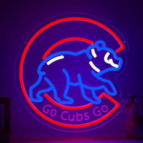Baseball Neon Sign for Wall Decor Baseball LED Light Up Sign for Man Cave