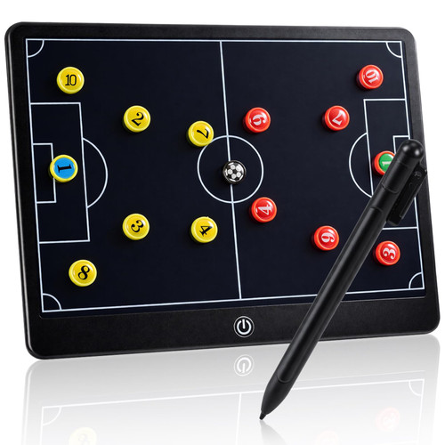 Magnetic Soccer Coaching Board 16 in LCD Soccer Tactics Strategy Board Gift
