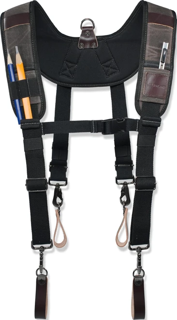WELKINLAND Heavy-Duty Canvas Tool Belt Suspenders, Suspenders For Tool Belt