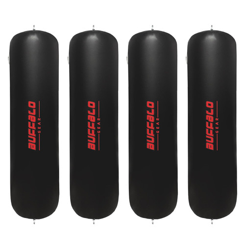 Buffalo Gear Boat Fenders 4 Pack Boat Bumpers for Docking 7.9" x 29.5" Inflatable Boat Buoys Bumpers with Air Pump