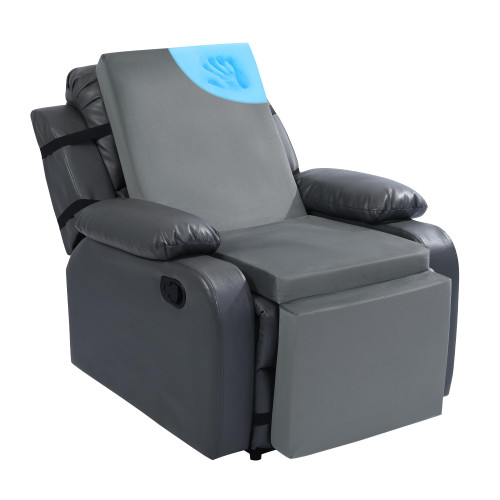 ROYALAY Extra Large Recliner Cushions for Elderly, Memory Foam Recliner Chair Cushion with Back Relief, Supportive Cushion for Recliner Chair with Washable Cover for Elderly(Brown)