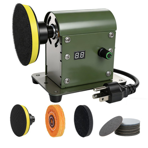 BTBEMO Mini Desktop Electric Resin Machine with 28 PCS Wet and Dry Sandpaper