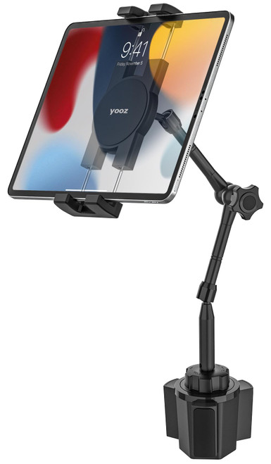 YOOZ Ultra-Flexible Car Tablet Mount for Cup Holder fit Tablets & Phones