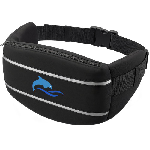 SIXRARI Adult Flotation Swim Belt, Adjustable 3-Section Buoyancy Belt with Reflective Strips for Water Aerobics, Aqua Jogging, Pool Exercise, Swimming Training & Low-Impact Workout (Black, L)