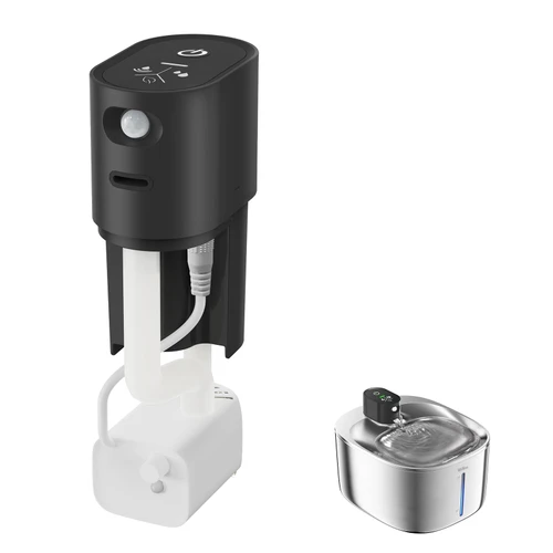 Cat Water Fountain Motor with Pump for FS10PLUS, Stainless Steel Cat Fountain Replacement Motor for 4.1L Pet Fountain