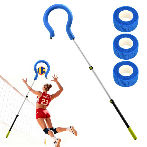 MFBJXC Volleyball Spike Trainer with Adjustable Height & Real Ball Feel