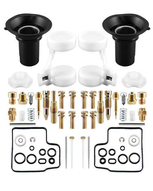 2 Set Carburetor Rebuild Kits Fit for Honda VT1100C Shadow Spirit 1997-2005