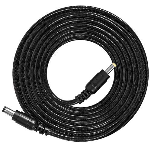 Yoizyfree Chewproof Power Cable for Solar Panel Connector,5.5x2.1 to 4.0x1.7 Male DC Plug, Compatible with Tactacam Reveal, Stealth Cam, Moultrie & Muddy Trail Cameras 79in/2M (1 Pack)