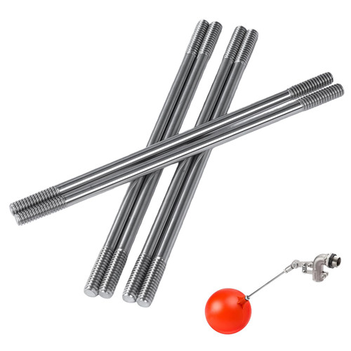 6Pcs SR06 Float Valve Rod, 6" Lenth 1/4" Diameter, for Float Valve and Toilet Float Ball Valve,Corrosion-Resistant Stainless Steel