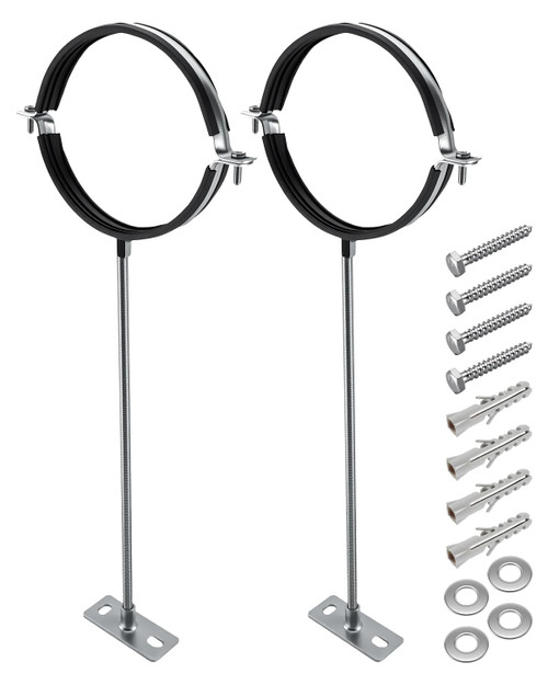6 Inch Adjustable Pipe Bracket, B Vent Wall Round Gas Vent Pipe Strap