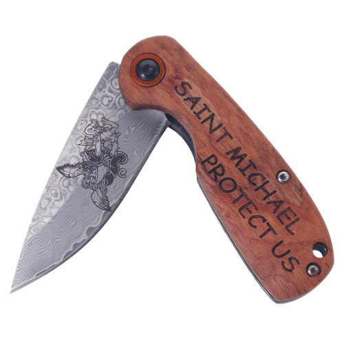 FAYERXL Saint Michael Cool Religious Practical Tool,St Michael the Archangel Outdoor Multi-Tool for Veterans,Pastors