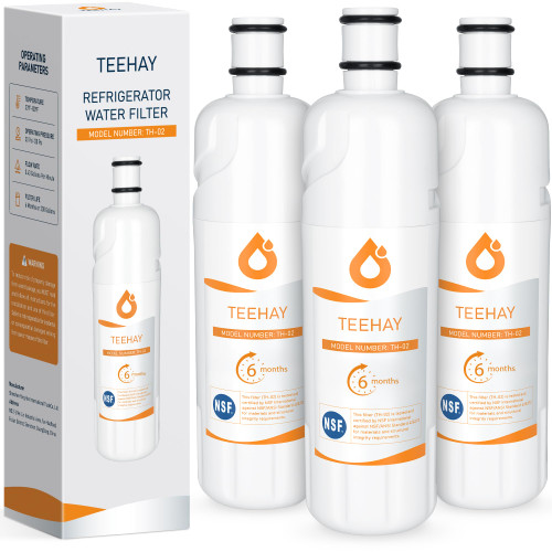 TEEHAY W10413645A EDR2RXD1 Water Filter 2 Replacement, 3 Pack