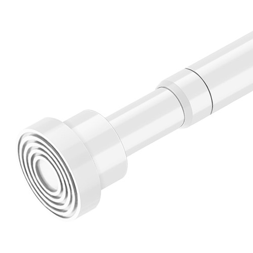 MOEROTER Spring Tension Rods 33 to 45 inch Adjustable Tension Curtain Rod No Drilling Expandable Small Tension Rod White Spring Loaded Curtain Rods for Windows, Doors, Doorway, Closet