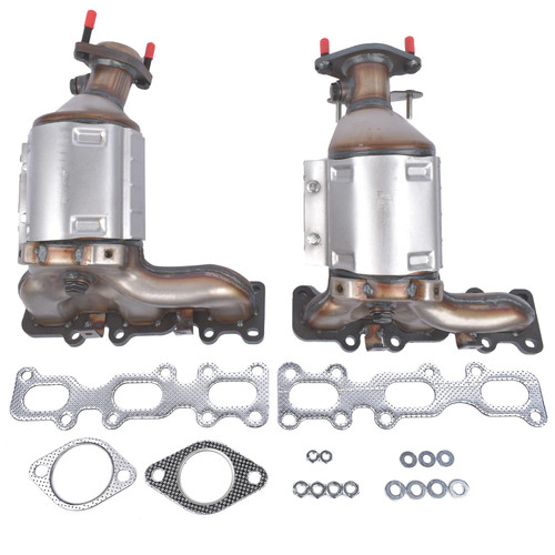 Front Left & Right Catalytic Converter 674255 674256 Replacement for Ford Explorer FLEX Taurus Lincoln MKS MKT MKZ 3.5L 3.7L 2013-2019 19516 19517 30584 30585 AKWH