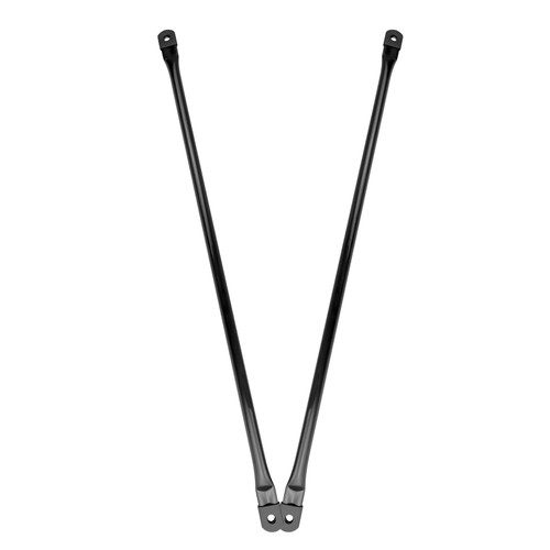 Timyrimy 39.4"/100cm Garden Swing Replacement Rods, Black Metal Round Rods for Hanging Swing Seat to Frame(2PCS/CTN)