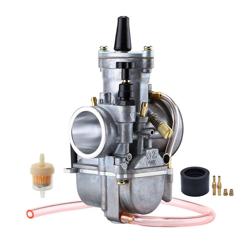 SVKZGFZ PWK 32MM Carburetor for Honda CR80 CR85R CR125 Kawasaki KX80 KX100 KX125 Suzuki RM65 RM85 RM85L Yamaha DT125 YZ85 YZ125 100-200CC Dirt Pit Bike Carb