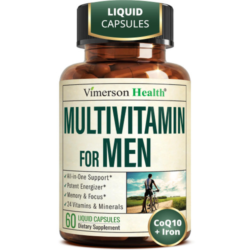 Multivitamin for Men – Vitamins & Minerals – Daily Wellness, 60 Liquid Caps
