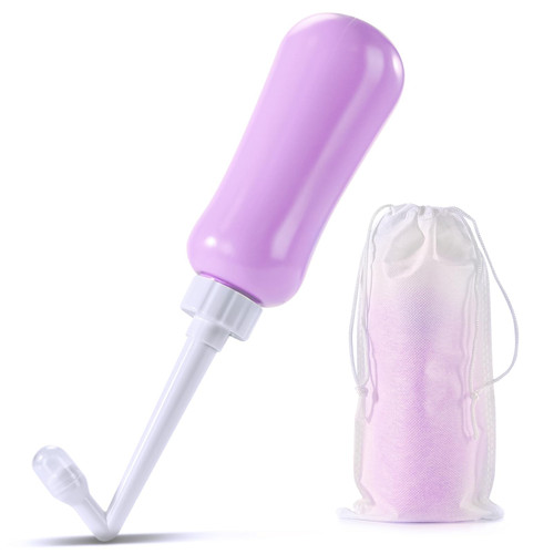 Portable Bidet Travel Large Capacity 15.8oz Personal Toilet Handheld Purple