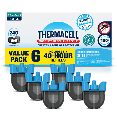Thermacell E-ZoneGuard Mosquito Repellent Refill, 240-Hr Value Pack