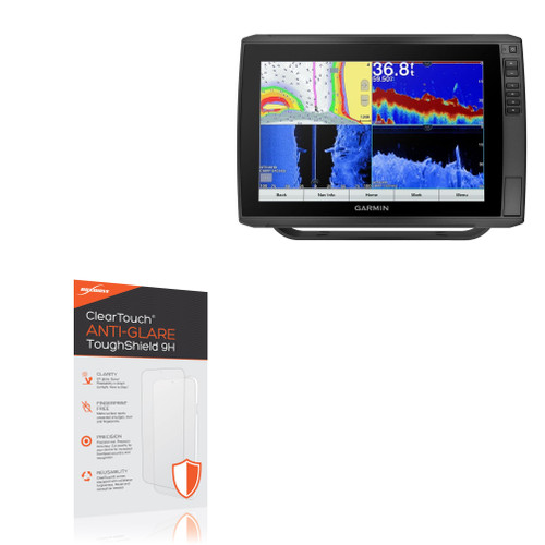 BoxWave Screen Protector Compatible with Garmin echoMAP Ultra 126sv - ClearTouch Anti-Glare ToughShield 9H (2-Pack), Anti-Glare 9H Tough Flexible Film Screen Protector