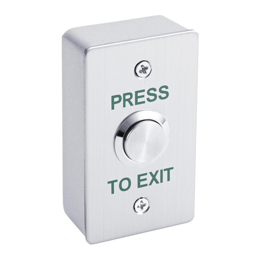 Push to Exit Button for Door Access Control Waterproof Stainless Steel Shell with Back Mounted Box 4 Contact Output