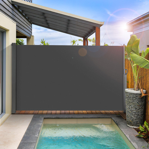 LIFERUN 138" x 71" Retractable Side Awning, Patio Privacy Screen