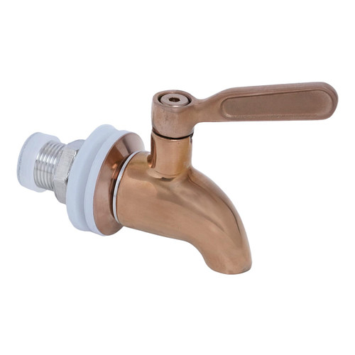 2ActiveLife Stainless Steel Beverage Dispenser Spigot: Easy Installation, No-Rust Tap with Anti-Clogging Cap for Continuous Flow - BPA Free, Sturdy Design, and Polished Finish
