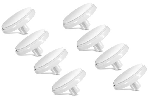 Replacement Discs for Bellasonic 4-in-1 Rechargeable Electric Nail File Set with Unique Oscillating Head – 8 Shining Discs – White
