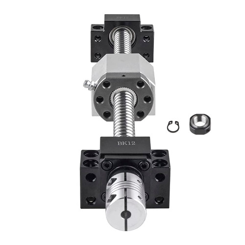 CNCMANS SFU1605 300mm Ballscrew Kit for CNC, Including RM1605 Threaded Spindle Length 300mm with Metal Ballnut, BK12/BF12 End Support, DSG16H Ballnut Housing and BR Couplers for Automated Equipments