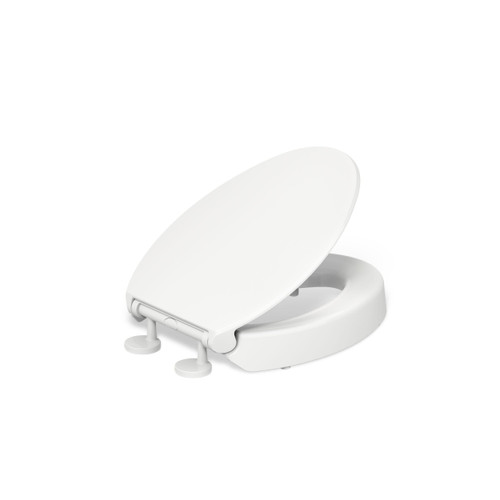 KOHLER Hyten 3" Height Solft Close Elongated Toilet Seat, White