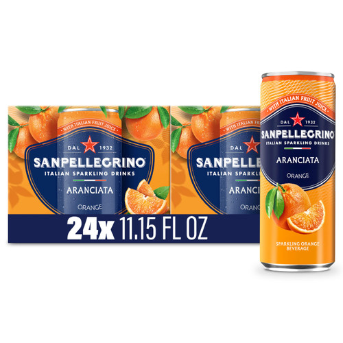 Sanpellegrino Crafted Soda Italiana, Orange, 24 Pack