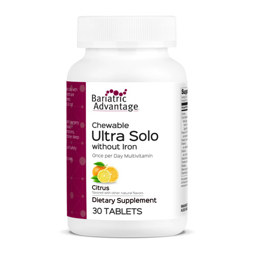 Bariatric Advantage Chewable Ultra Solo, Citrus, 30 Tablets