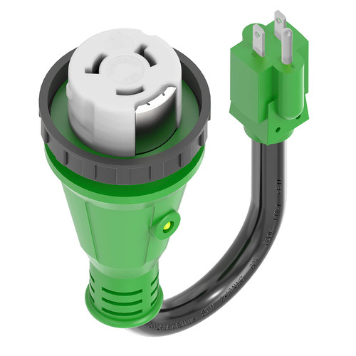 RVGUARD 50 Amp to 110 Volt RV Adapter Cord with Locking Connector