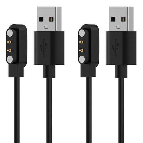 Charger for VeryFit Smart Watch - IDW26, IDW25, IDW23, IDW21, IDW19, IDW17, IDW16, IDW15, IDW13, ID205L, ID206 - Magnetic Charging Cable (2-Pack, 3.3ft/1m)