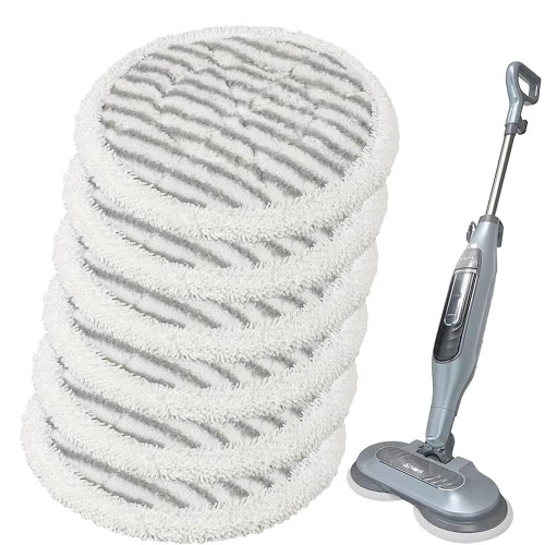 Replacement Steam Mop Pads for Shark Steam Mop Pads Compatible with Shark S7000AMZ S7000 S7001 S7001TGT S7000 Series Steam & Scrub All-in-One Hard Floor Steam Mop (6-PACK)