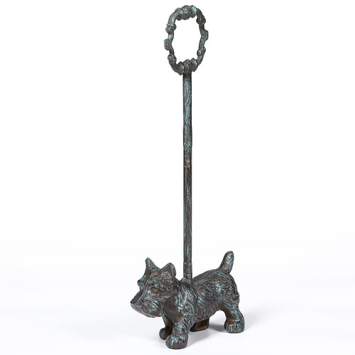 4.88 Lbs Heavy Door Stopper with Handle, Metal Dog Door Stop