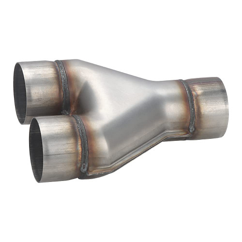 A-KARCK Exhaust Y Pipe 3" Inlet, Stainless Steel 10" Long Dual 3" Outlet Y Pipe Withstands High Temperatures (Wide-body)