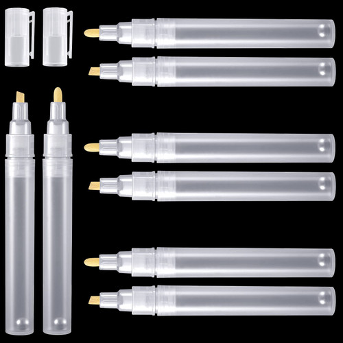 Sepamoon Set of 6 Empty Fillable Paint Markers, 3-6 mm Multi Tip