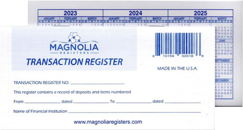 18 Pack Check Registers for Personal Checkbook, 24-25-26 Calendars, Transaction Register and Ledgers