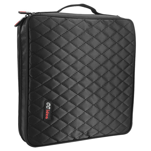 CCidea CD DVD Case Holder, Portable Disc Storage Wallet Binder, Multiple Capacity CD Organizer for Car Home Travel, Anti-Scratch Blu-Ray Game Disc Storage (200-Black)