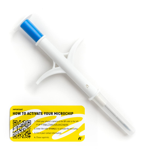 Fi Nano Dog Microchip, 1-Pack, Universally Scannable, Free Registration