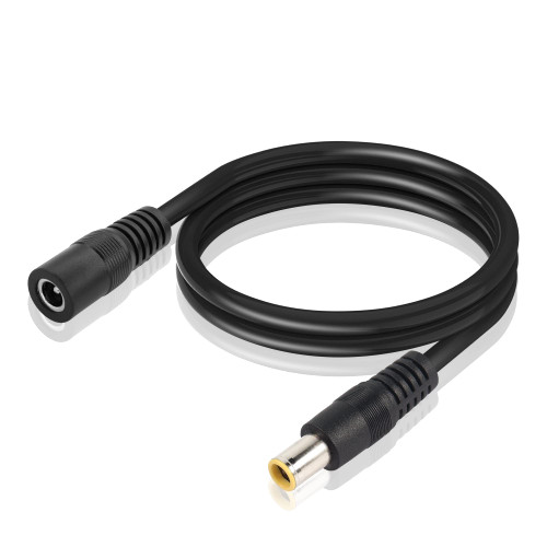 PNGKNYOCN DC 8mm to 5.5x2.1mm Extension Cable, 14AWG Male to Female Adapter Connector Cable for Portable Power Station, Solar Generator and Solar Panel (1M/3FT)