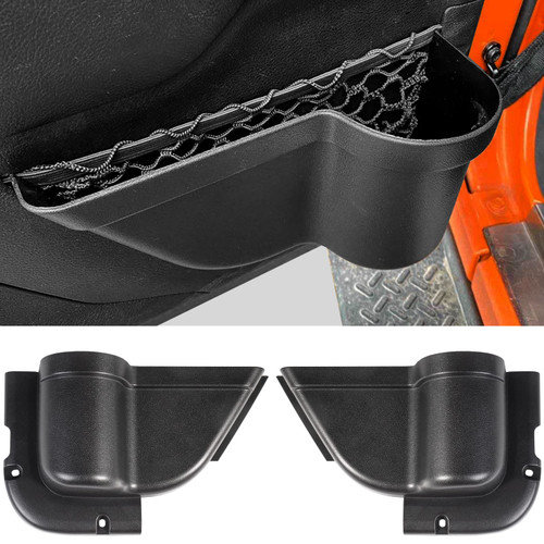CALBEAU Front Door Pockets Cup Holder for 2011-2018 Jeep Wrangler JK JKU