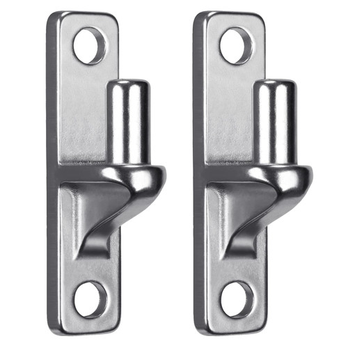 Insaga 304 Stainless Steel Gate Hinges 2 Pcs, Heavy Duty Wall Mount Hinges with 5/8" Pin, One-Piece Casting Farm & Chain Link Fence Gate Hardware