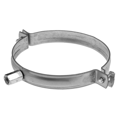 12" Inch Galvanized Pipe Hanger with Rubber - Conduit Mounting Clamp - PVC Tube Brackets - Metal Pipe Clamps - Tube Wall Mounting Bracket Clamp - Rigid Conduit Holder - 12in Pipe Clamp